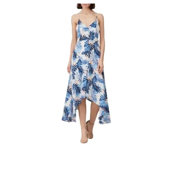 Slate & Willow Handkerchief Hem Sun Dress V-neck Straps Sleeveless Asymmetric S - Picture 1 of 14